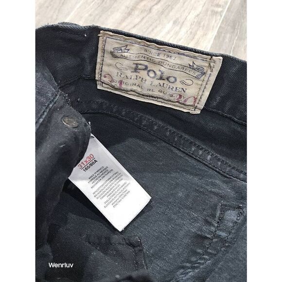 Polo Ralph Lauren Black Jean Buttonfly - Picture 2 of 2